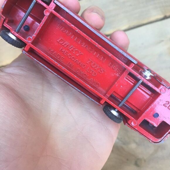 Vintage 1970 Dinky Toys 289 Routemaster Bus Toy Car Red - Picture 8 of 9